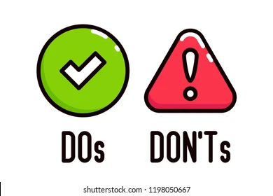 do dont vector icons 260nw 1198050667